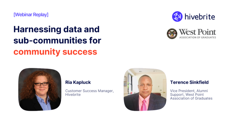 Harnessing the power of data and sub-communities webinar