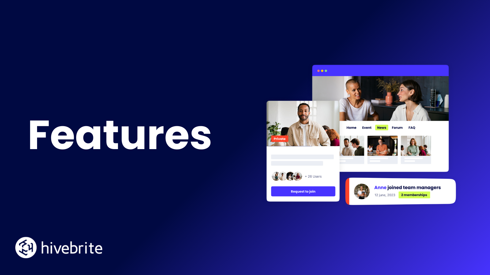 Features Page - Hivebrite